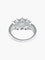 Bague 54 Bague solitaire pavée en or gris et diamants 0,99 ct 58 Facettes 422 50064