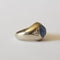 Bague 51 Chevalière Saphir et Diamants 58 Facettes
