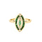 Bague 57 Bague or jaune, émeraude et diamants 58 Facettes THI02131