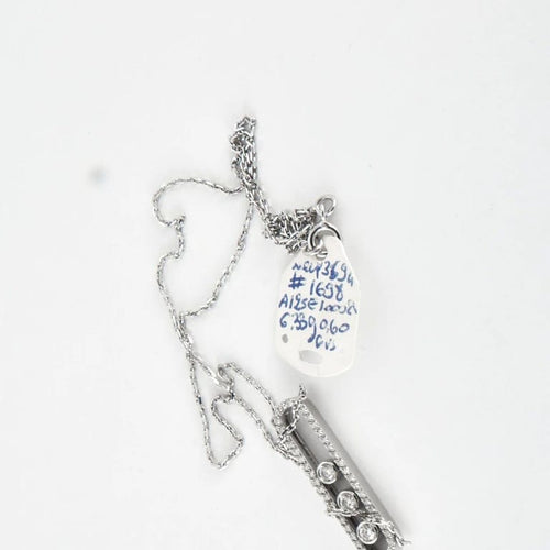 Collier Collier en Or Blanc & diamants 58 Facettes