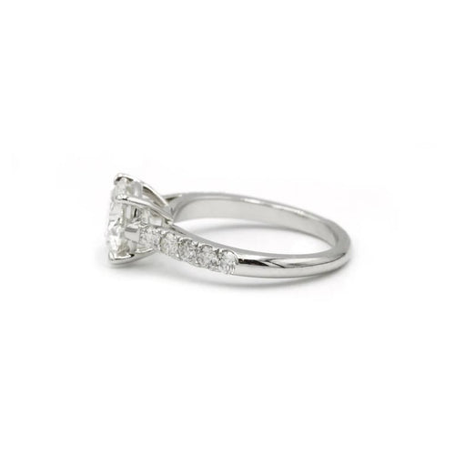 Bague 48 Solitaire accompagné - 1,51 carat D VS1 58 Facettes 240329R