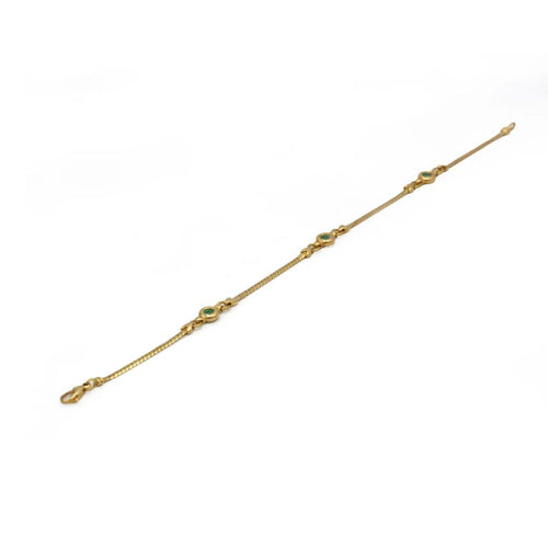 Bracelet Bracelet - Or jaune & Emeraudes 58 Facettes 250281R