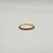 Bague 54 Demi-alliance or jaune 18 carats sertie de saphirs oranges 58 Facettes