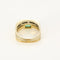 Bague 55.5 Bague en or jaune, or blanc, diamants et émeraude 58 Facettes MON1250