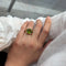 Bague 50 Bague en or jaune 750‰ au péridot 58 Facettes 250038SP