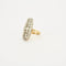 Bague 52 Bague marquise sertie de diamants en or 18 carats 58 Facettes 1643