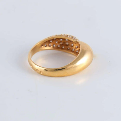 Bague 58 Bague Jonc pavage Diamants 58 Facettes FM78