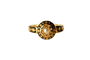 Bague 44 Bague émaillée étoilée en or jaune 18 carats et perle 58 Facettes 3890