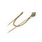 Broche Double Epingle À Cravate - Or, Email et Turquoises 58 Facettes 250298R