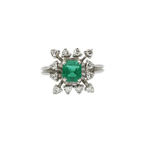 Bague 54 Bague or, émeraude, diamants 58 Facettes 230116R