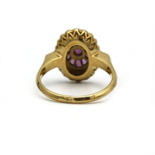 Bague 54 Bague Art Déco - Or jaune, Rubis & Diamants 58 Facettes 250242R
