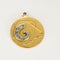 Pendentif Pendentif médaille du zodiaque, or jaune et or gris et diamants 58 Facettes BOU0484