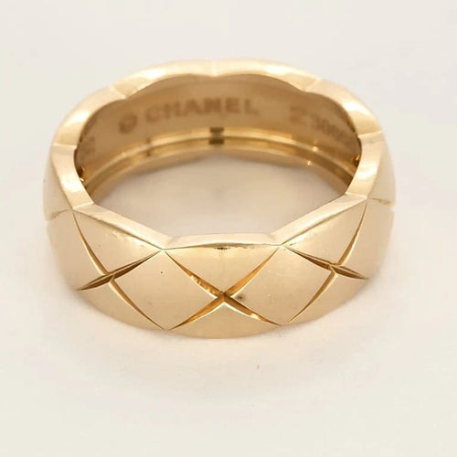 Bague 52 Chanel Bague Coco Crush en or beige 58 Facettes 58FC107