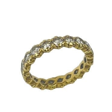 Bague 53 Alliance Tour Complet Or Diamants 58 Facettes 20400000748