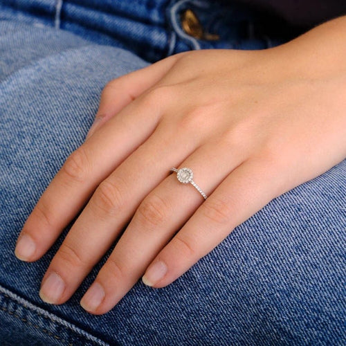 Bague 55 Bague Solitaire diamants 58 Facettes
