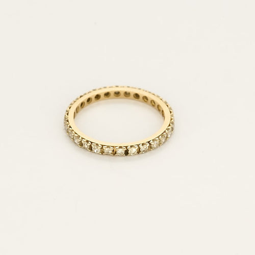 Bague 49.5 Alliance américaine en or jaune et diamants 58 Facettes VES0797X3