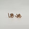 Boucles d'oreilles Boucles d’oreilles «LO VE » or rose diamants 58 Facettes