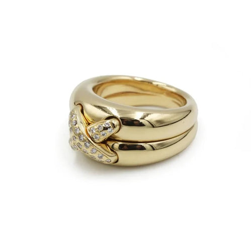 Bague 49 CHAUMET - Bague Or & Diamants Liens 58 Facettes 250437R