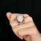 Bague 51 Bague Boule Pavage Diamants et pierres fines 58 Facettes FM96