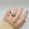 Bague 50 Bague or blanc diamants 58 Facettes