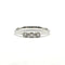 Bague 55 Bague or blanc 18 carats sertie de 3 diamants naturels 58 Facettes