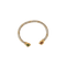 Bracelet Bracelet torque en or jaune 18k et rubis, émeraudes 58 Facettes ALGU15