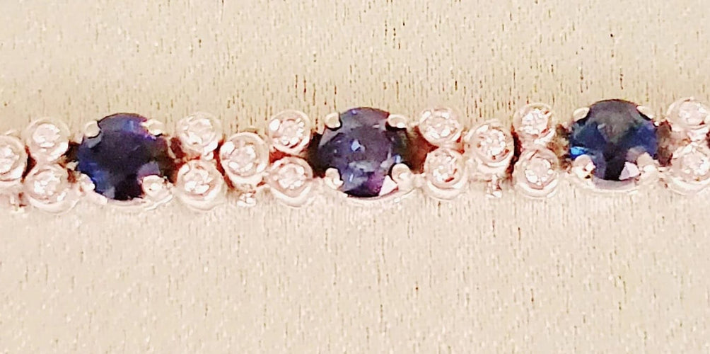 Bracelet BRACELET SAPHIRS  DIAMANTS 58 Facettes R 1602  Mnae