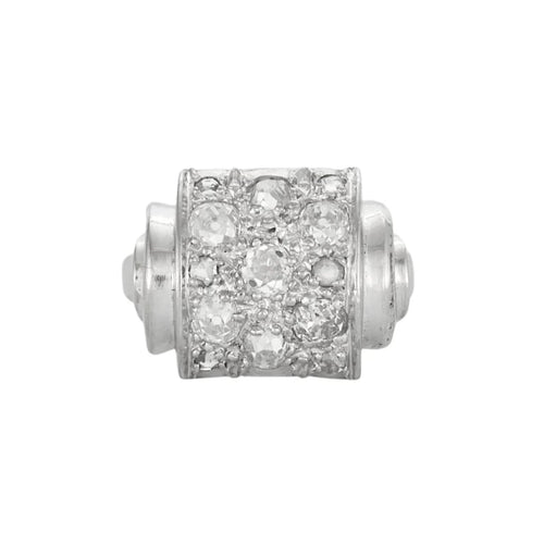 Bague 53 Bague Art déco en platine 950 et diamants taille ancienne 58 Facettes 1585