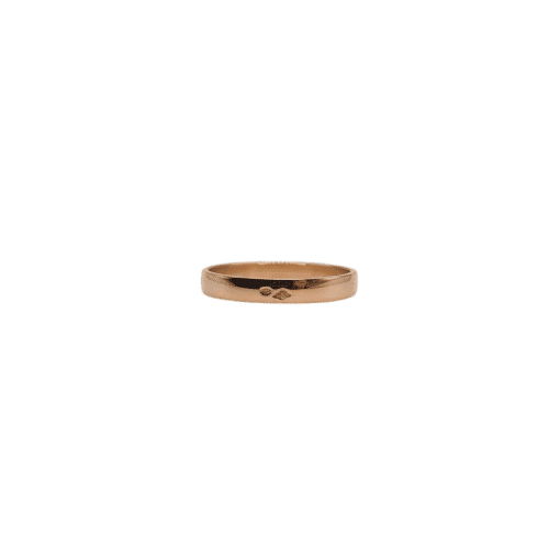 Bague 59 Alliance or rose 18 carats 58 Facettes