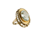 Bague 55 Bague vintage - Aquamarine ovale 6,0 ct en or jaune 750 58 Facettes 2611