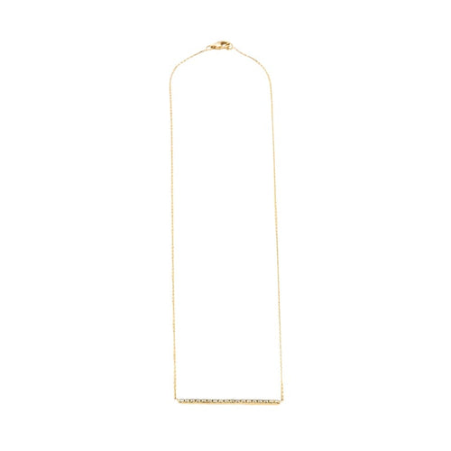 Collier Collier or jaune serti d’une barrette de diamants naturels 58 Facettes