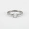 Bague 54 Bague Solitaire Or blanc Diamants 58 Facettes