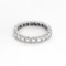 Bague 52 Alliance américaine en or blanc et diamants 58 Facettes 58FC114