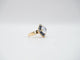 Bague 58 Bague or jaune quartz saphirs et diamants 58 Facettes 5081