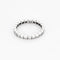 Bague 56 Alliance américaine en or blanc et diamants 58 Facettes MON1251