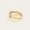Bague 52.5 Bague en or jaune et or gris, diamants 58 Facettes VAN0760X2