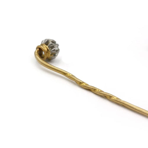 Broche Epingle À Cravate - Or jaune & Diamant 58 Facettes 250429R