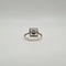 Bague 54 Bague carrée or blanc 18 carats sertie de diamants 58 Facettes