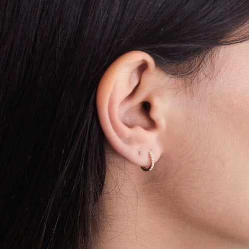 Boucles d'oreilles Boucles d'oreilles or jaune et diamants 58 Facettes