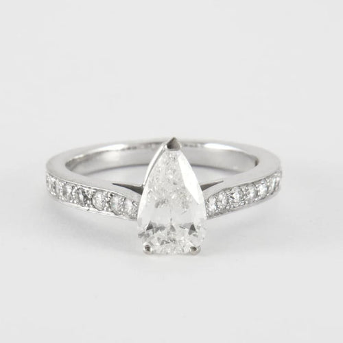 Bague 52 Bague en Or Blanc & diamants 58 Facettes