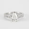 Bague 52 Bague en Or Blanc & diamants 58 Facettes
