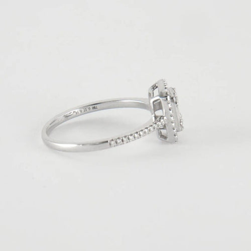 Bague 52 Bague en Or Blanc & diamants 58 Facettes