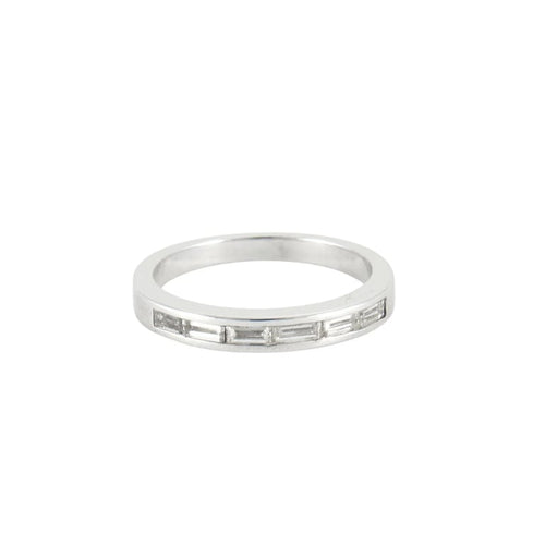 Bague 53 Bague en Or Blanc & diamants 58 Facettes