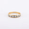Bague 54 / Jaune / Or 750 Demi-alliance 6 Diamants 58 Facettes 220109R