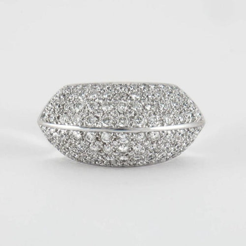 Bague 53 Bague en Or Blanc & diamants 58 Facettes