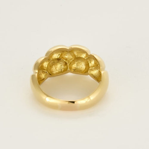 Bague 55 Bague en or jaune bombé 58 Facettes SENS2452X3