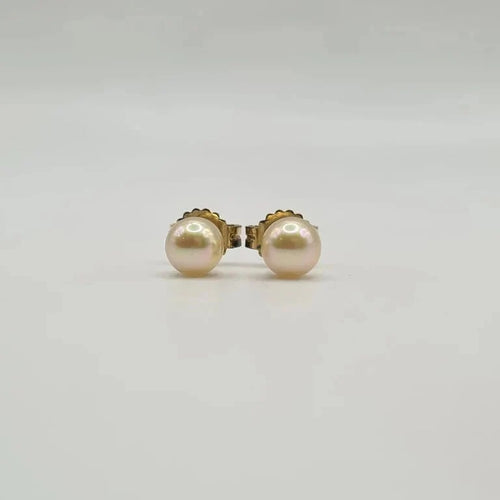 Boucles d'oreilles Boucles d’oreilles or jaune 18 carats serties de perles de culture 58 Facettes
