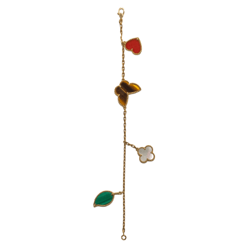 Bracelet Van Cleef & Arpels Lucky Alhambra - Bracelet 4 motifs en or jaune 18 carats 58 Facettes 2.19279-1