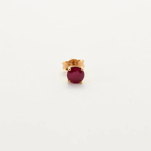 Boucles d'oreilles Boucles d'oreilles clous or jaune rubis 58 Facettes