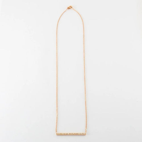 Collier Collier en or rose & diamants 58 Facettes
